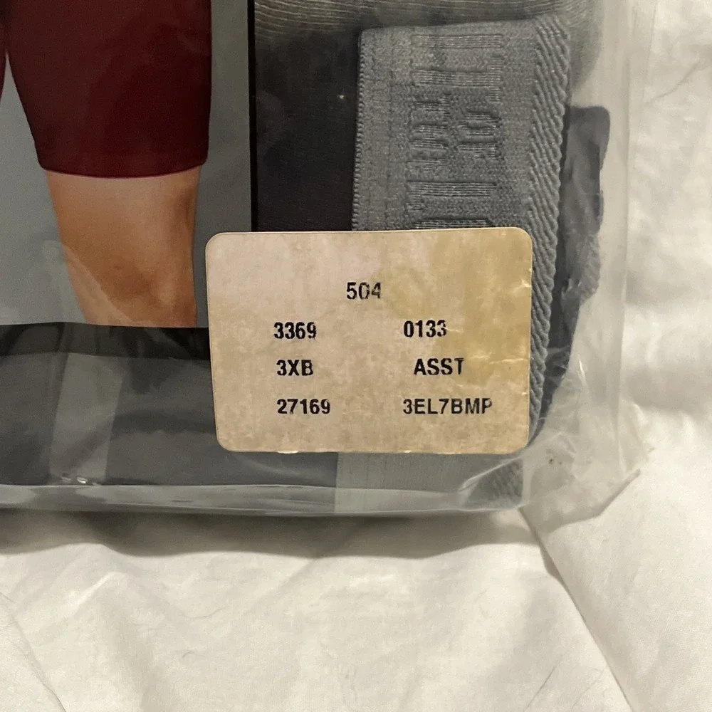 Fruit of the Loom Premium Big Boxer Briefs Men 3XB Grey/Blk Cotton 3 Pack NEW